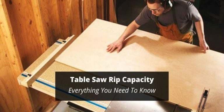 table saw rip capacity